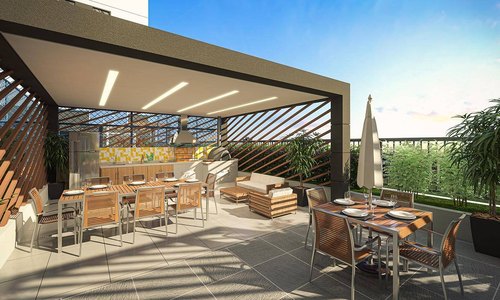 Deck e solarium do Duo London