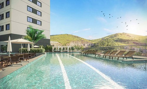 Piscina com vista do Duo London
