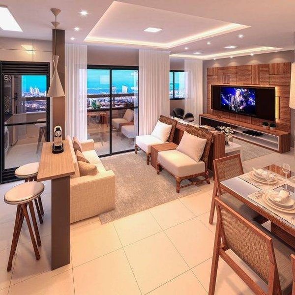 Living decorado do Duo London