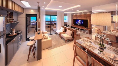 Living decorado do Duo London